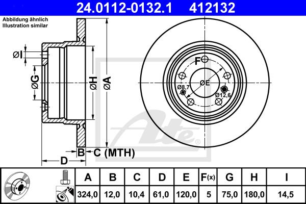 324mm hinten
